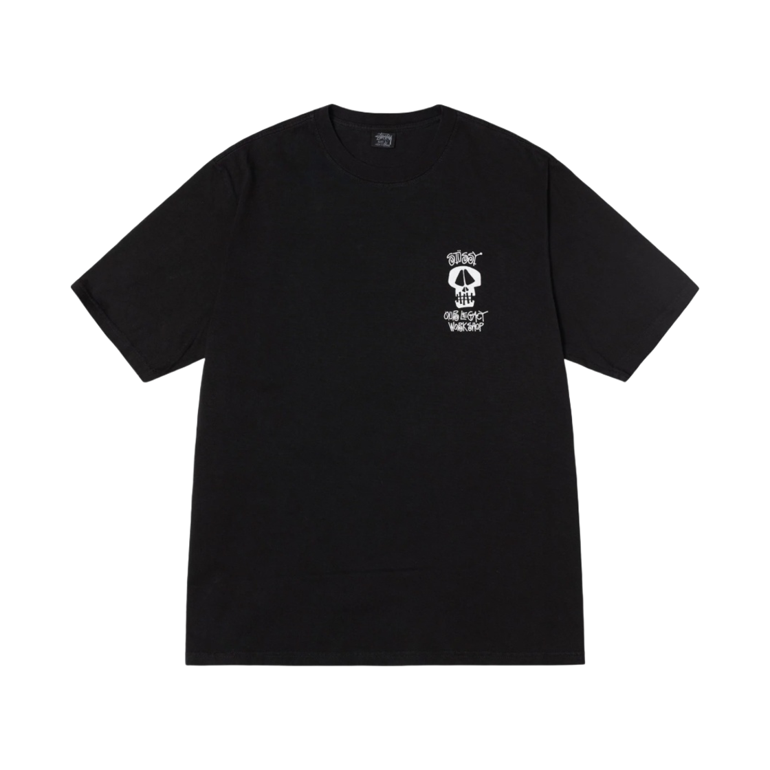 스투시 x 아워레가시 워크샵 서프 스컬 피그먼트 다이드 티셔츠 블랙(Stussy x Our Legacy Work Shop Surf Skull Pigment Dyed T-Shirt Black) - 2