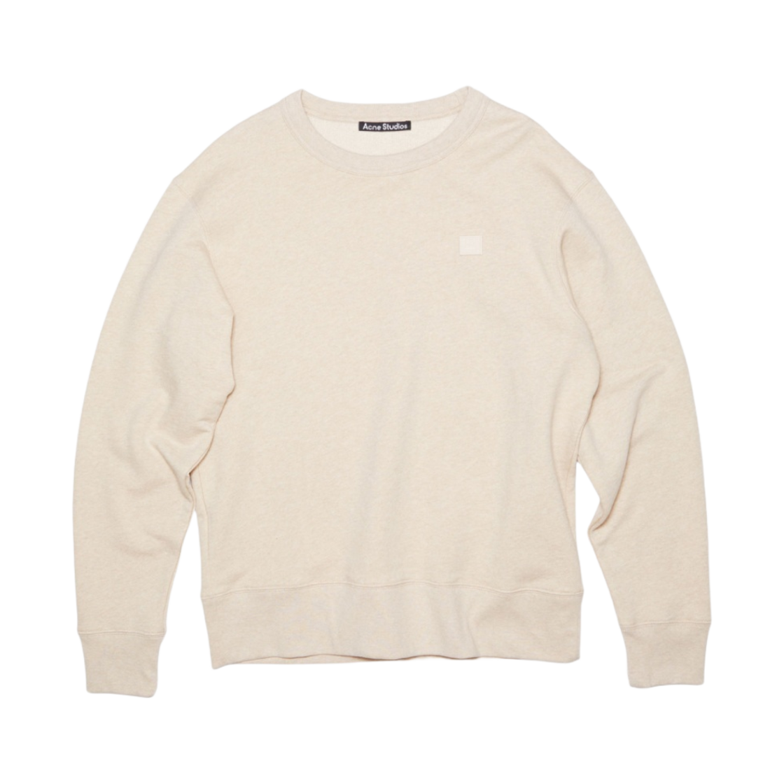 아크네 스튜디오 페어뷰 페이스 크루넥 스웨트셔츠 오트밀 멜란지(Acne Studios Fairview Face Crewneck Sweatshirt Oatmeal Melange) - 1