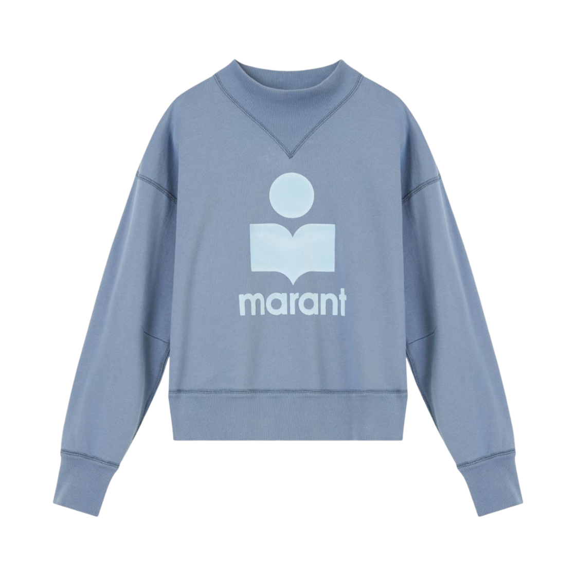 (W) 이자벨 마랑 모비 로고 스웨트셔츠 그레이시 블루 - 22FW((W) Isabel Marant Moby Sweatshirt Grayish Blue - 22FW)