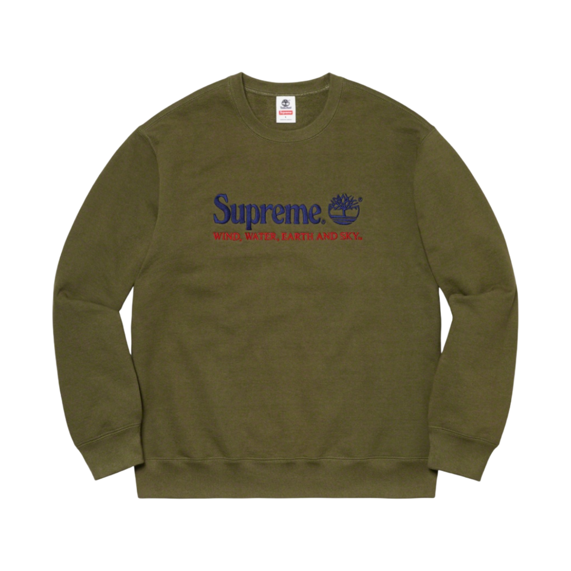 슈프림 x 팀버랜드 크루넥 다크 올리브 - 20SS(Supreme x Timberland Crewneck Dark Olive - 20SS)