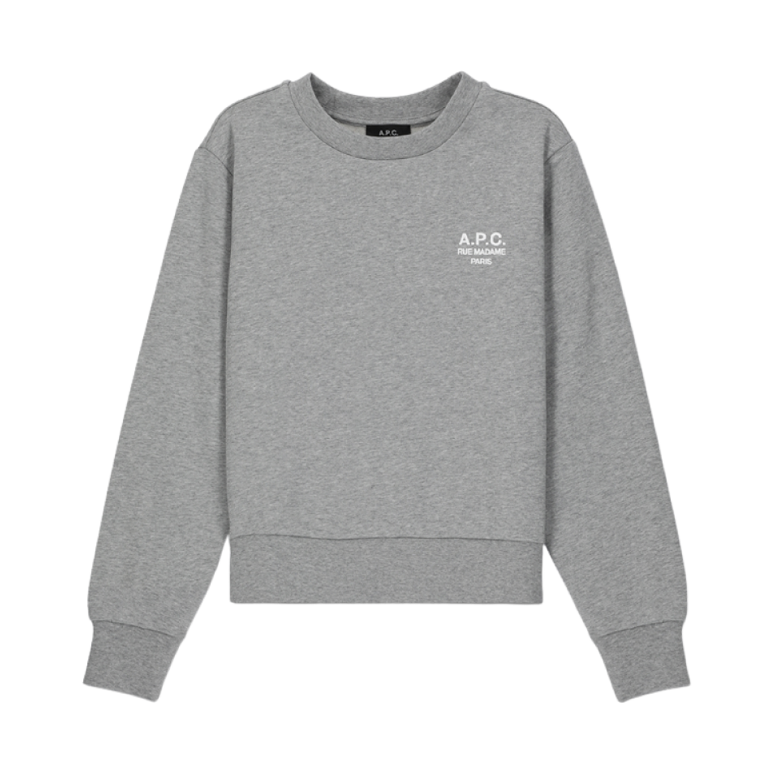 COHBN-F27915-TPA (W) A.P.C. Lu Madam Sweatshirt Heather Grey