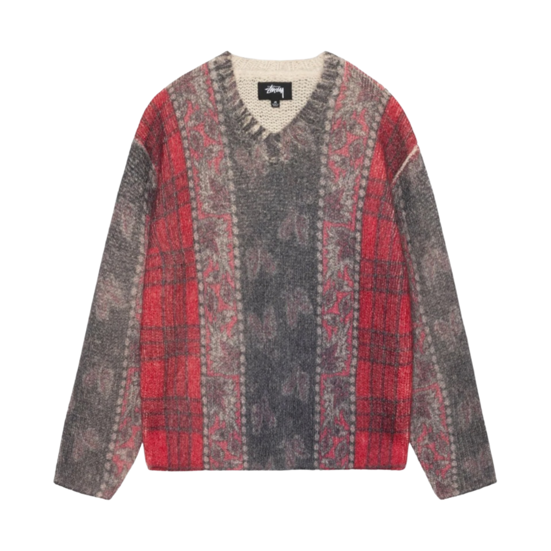 스투시 믹스드 프린트 알파카 스웨터 멀티