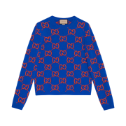 Gucci GG Knit Sweater Blue Red