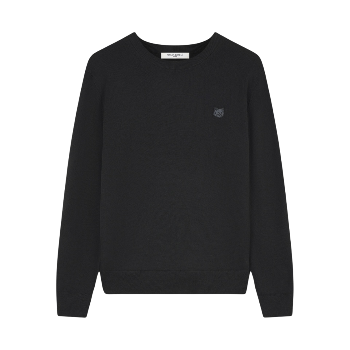 LM00811KT1036-P199 Maison Kitsune Bold Fox Head Patch Regular Jumper Black