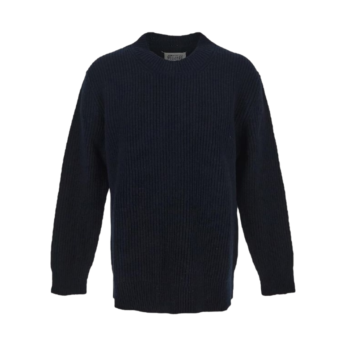 S50HL0001S18207511 Maison Margiela Donegal Classic Knit Sweater Dark Blue