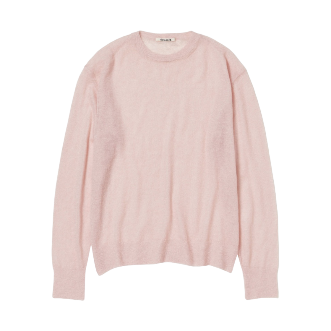 오라리 키드 모헤어 니트 풀오버 라이트 핑크 - 23SS(Auralee Kid Mohair Sheer Knit Pullover Light Pink - 23SS) - 1