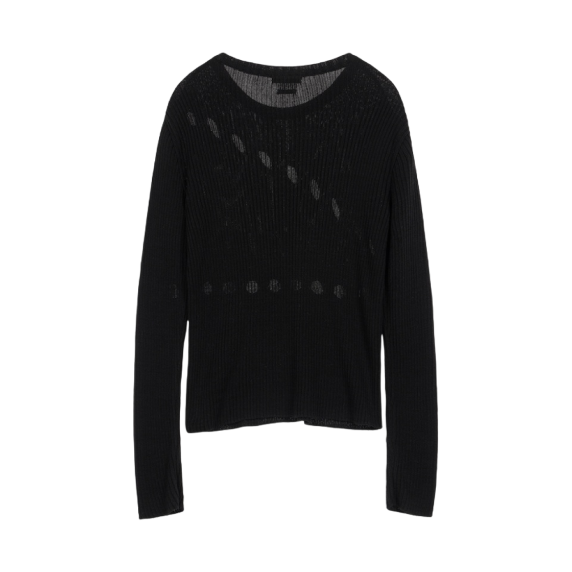 (W) 다이닛 크레센도 컷아웃 니트 블랙((W) Deinet Crescendo Cut-Out Knit in Black) - 2