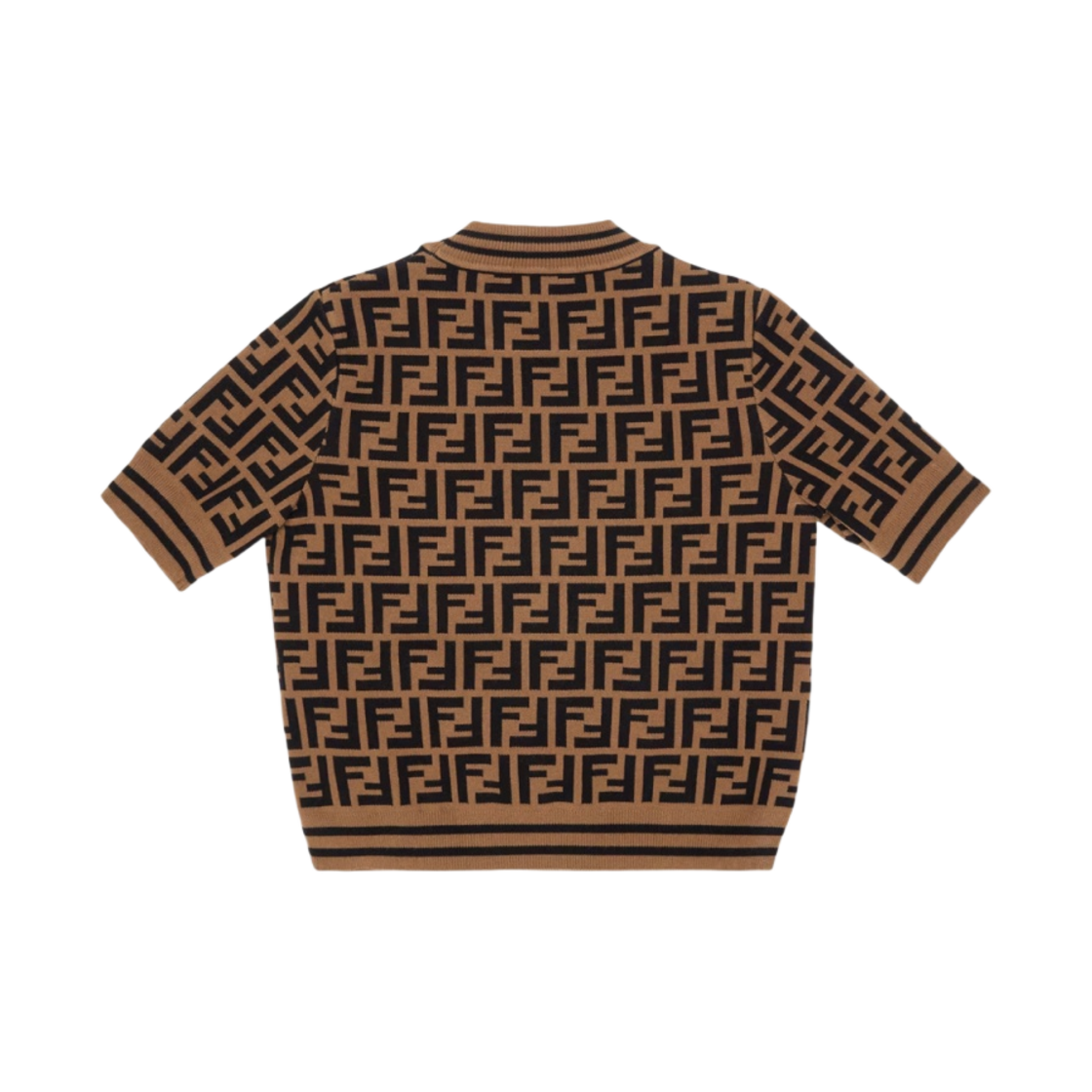 키즈) 펜디 FF 모티프 니트 탑 브라운 | Fendi | KREAM