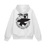 Stussy Beach Roots Hoodie White