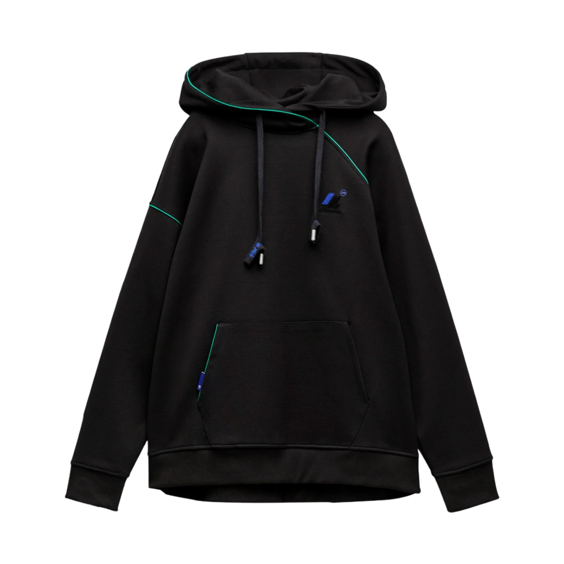 자라 x 아더에러 콘트라스트 후드 스웨트셔츠 블랙(Zara x Ader Error Contrast Hooded Sweatshirt Black)