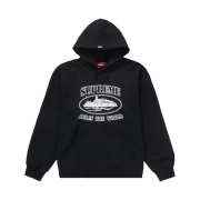 Supreme x Corteiz Rules The World Hoodie Black - 23FW