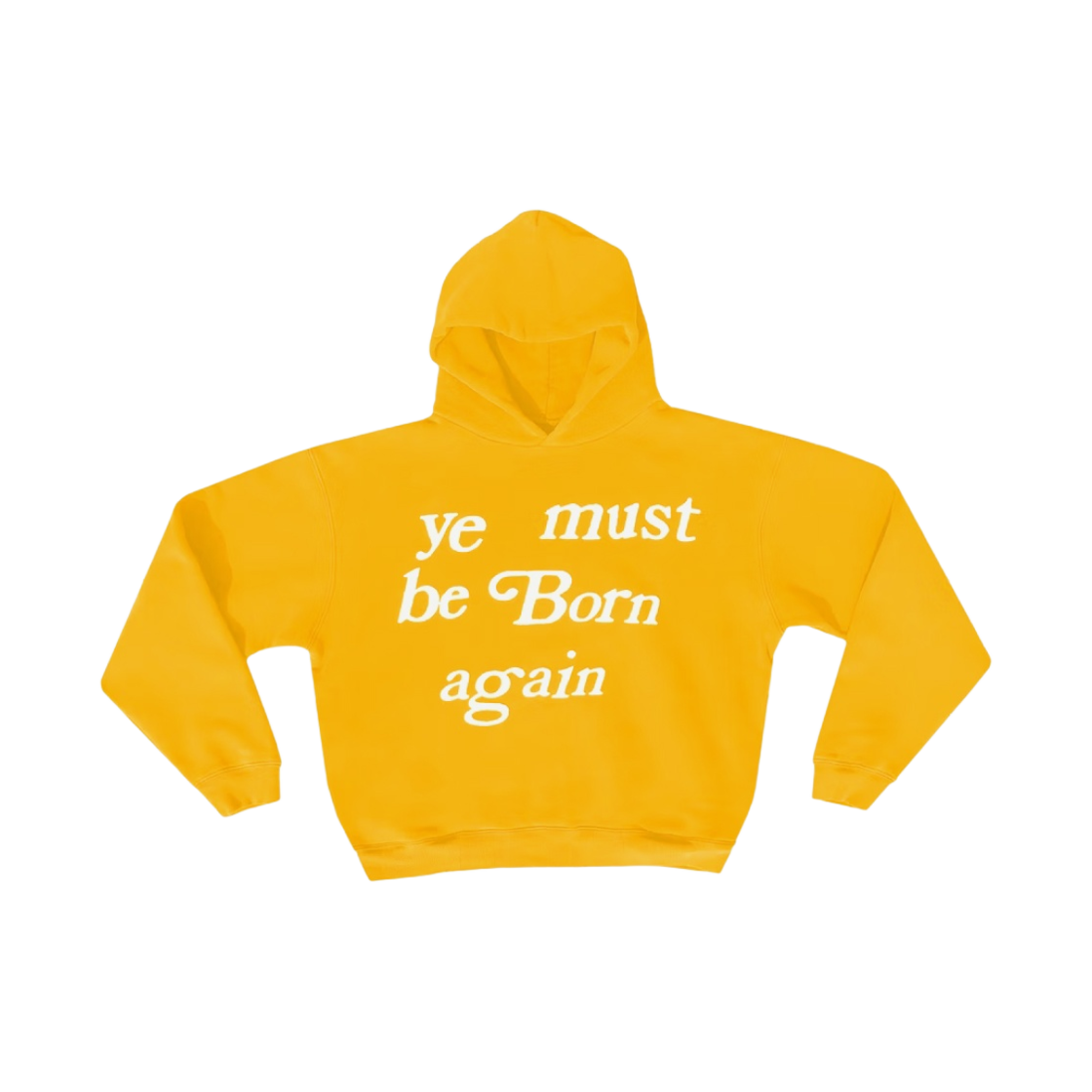 - Cactus Plant Flea Market Born Again Hooded Sweatshirt Yellow