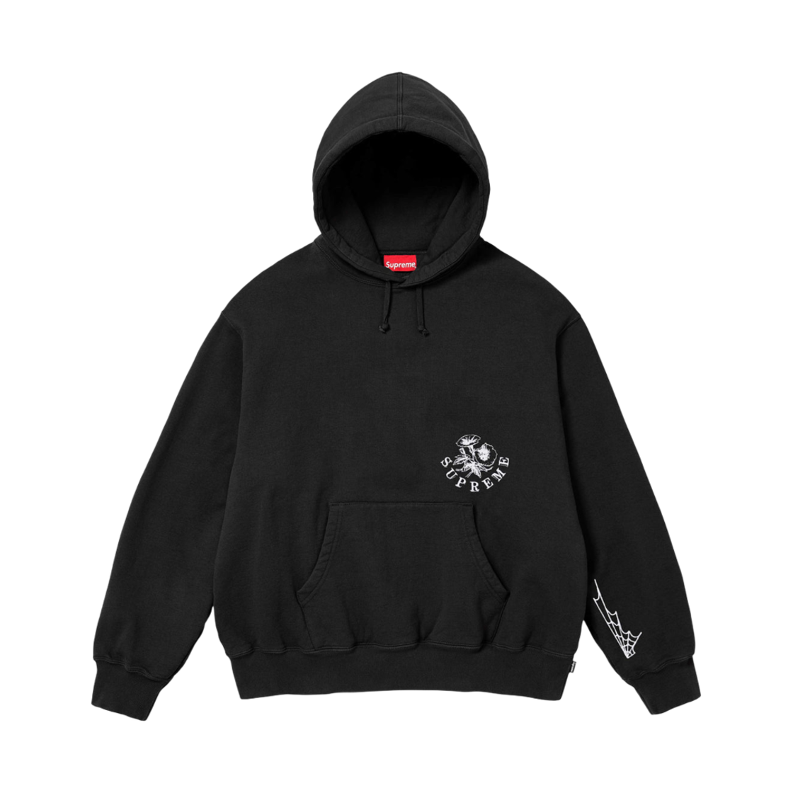 슈프림 와일드 자수 후드 스웨트셔츠 블랙 - 24FW(Supreme Wild Embroidered Hooded Sweatshirt Black - 24FW) - 2