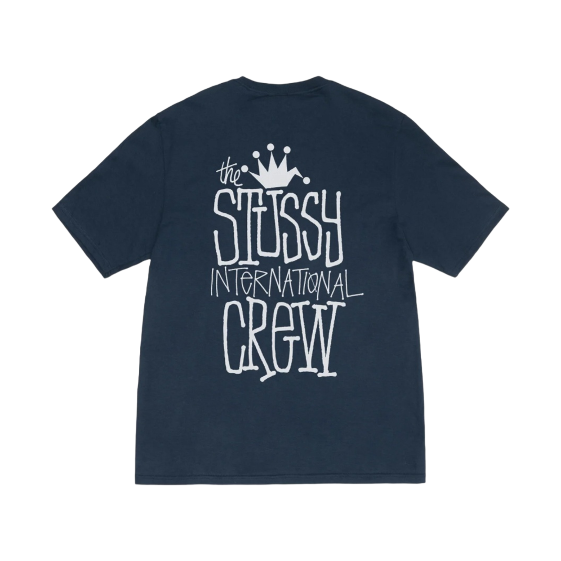 스투시 크라운 인터내셔널 피그먼트 다이드 티셔츠 네이비(Stussy Crown International Pigment Dyed T-Shirt Navy)