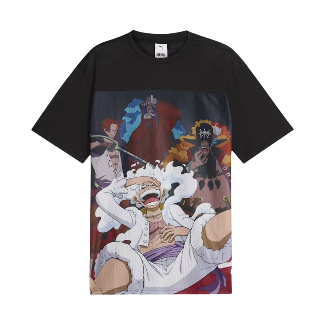 푸마 x 원피스 올 오버 프린트 티셔츠 푸마 블랙(Puma x One Piece All Over Print T-Shirt Puma Black)