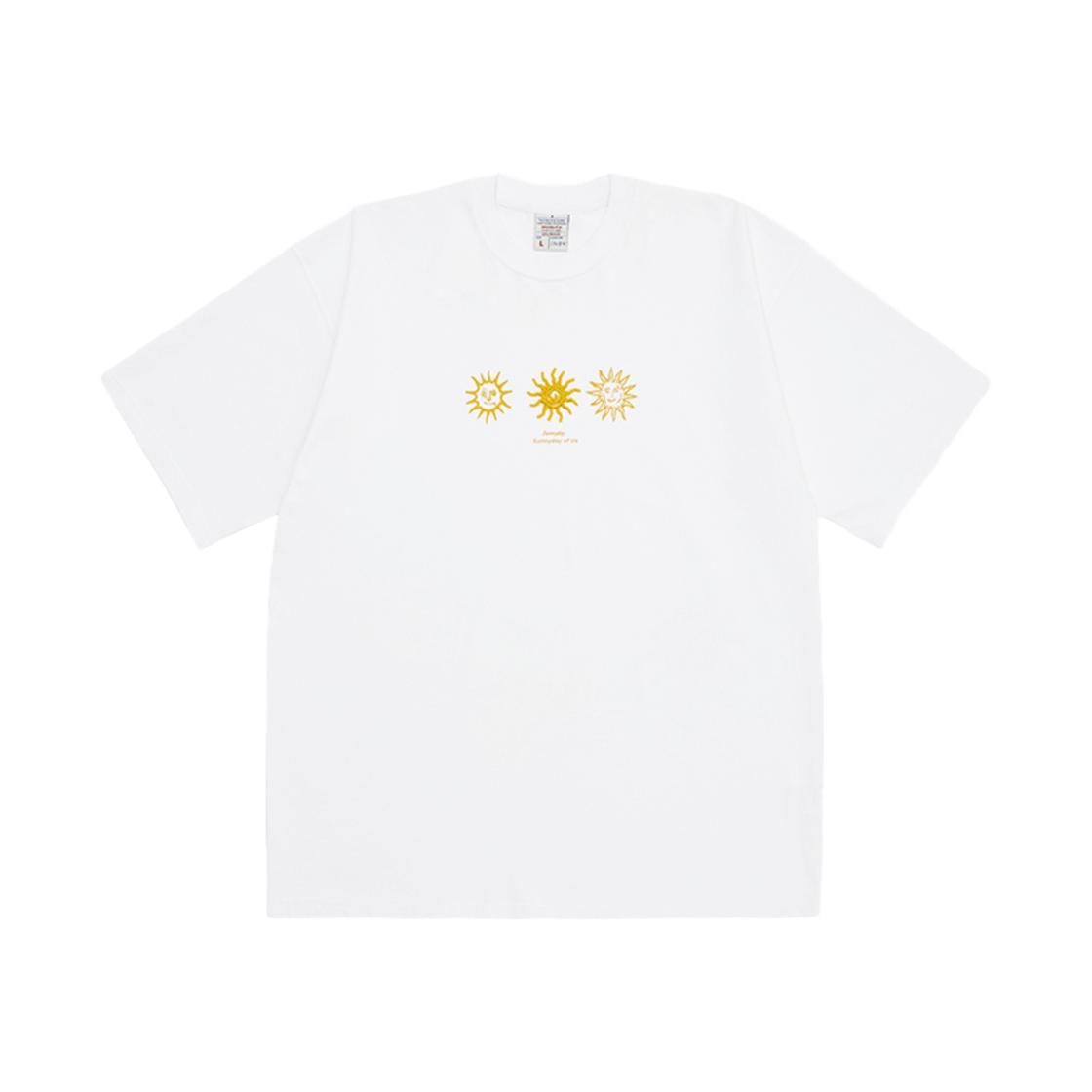ST2405TS09 STU Sun Printing Beads T-shirt White - 대표 이미지 #1