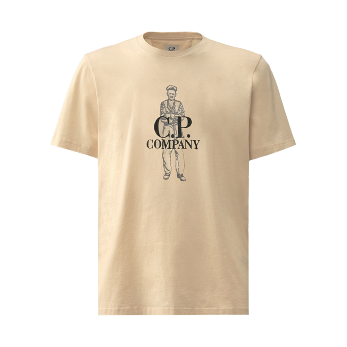 16CMTS302A006057O402 C.P. Company 1020 Jersey British Sailor T-Shirt Pistachio Shell - 24SS