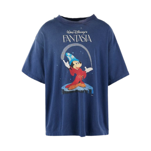 HR8-0000-C65 Saint Mxxxxxx x Disney Fantasia S/S T-Shirt Navy - 25SS