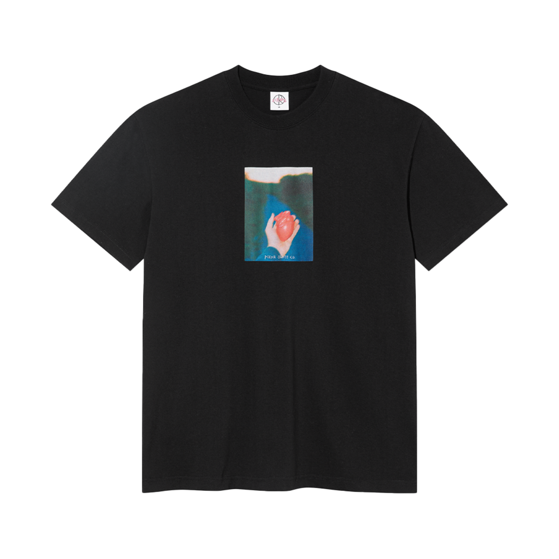 P000BJAG Polar Skate Co. Heart In Hand Tee Black