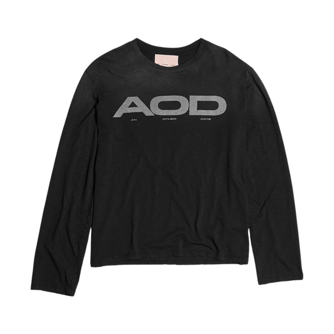 [KREAM 단독] AOD 롱 슬리브 코튼 티셔츠 네로 블랙 - 24FW([KREAM 단독] AOD Long Sleeve Cotton T-Shirt Nero Black - 24FW)