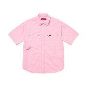 Supreme Loose Fit S/S Denim Painter Shirt Pink - 24SS