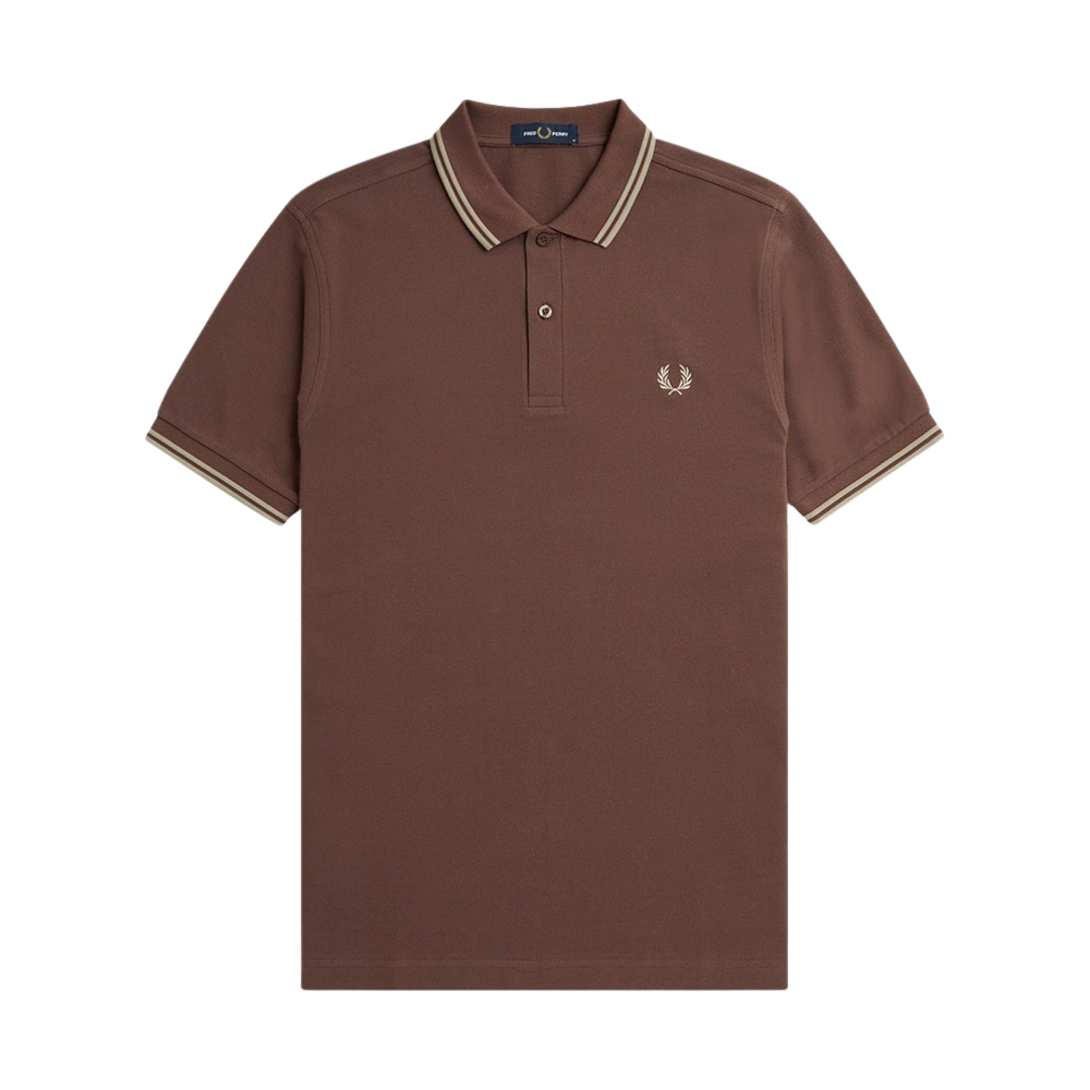 프레드페리 M3600 트윈 팁 프레드페리 셔츠 캐링턴로드브릭/앵커그레이