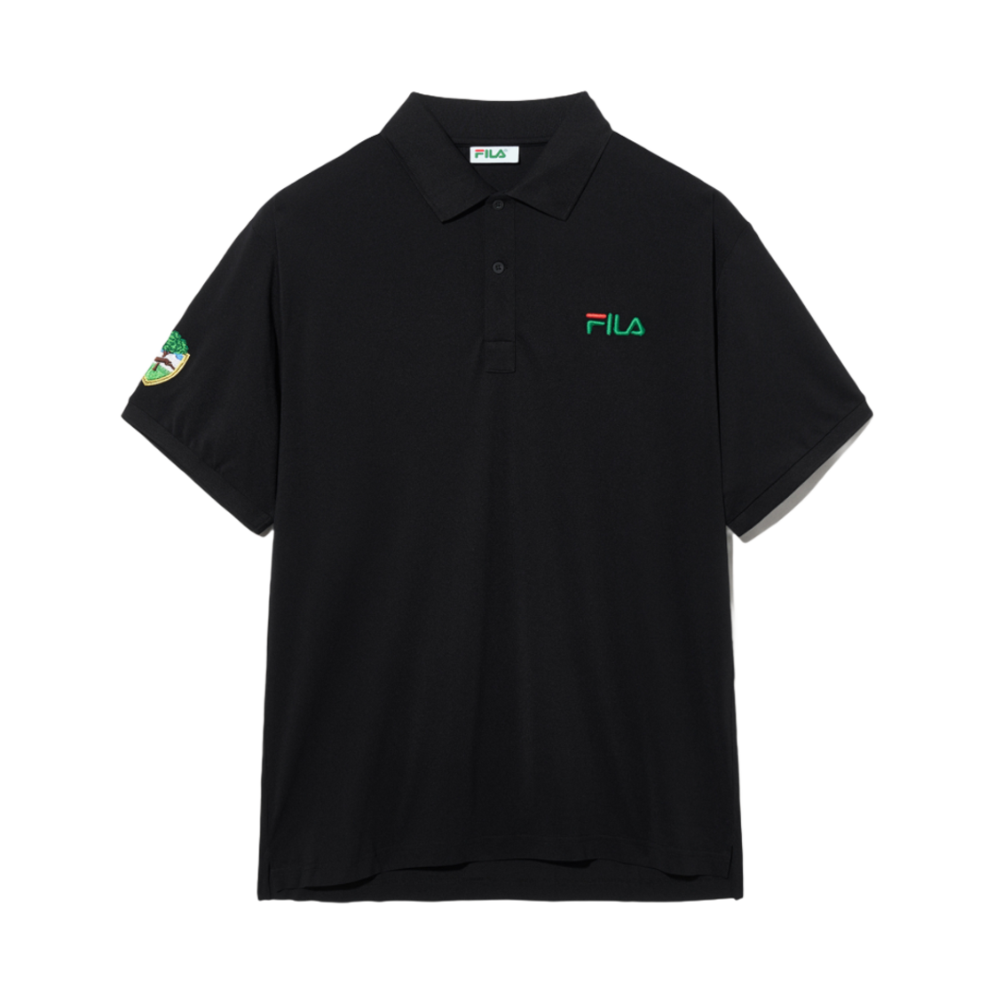 [6% 적립] F+ 리니어 크레스트 테크니컬 폴로 블랙([6% 적립] F+ Linear Crest Technical Polo Black)