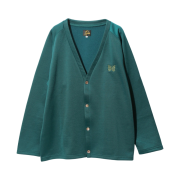 Needles V-Neck Cardigan C/PE Bright Jersey Green