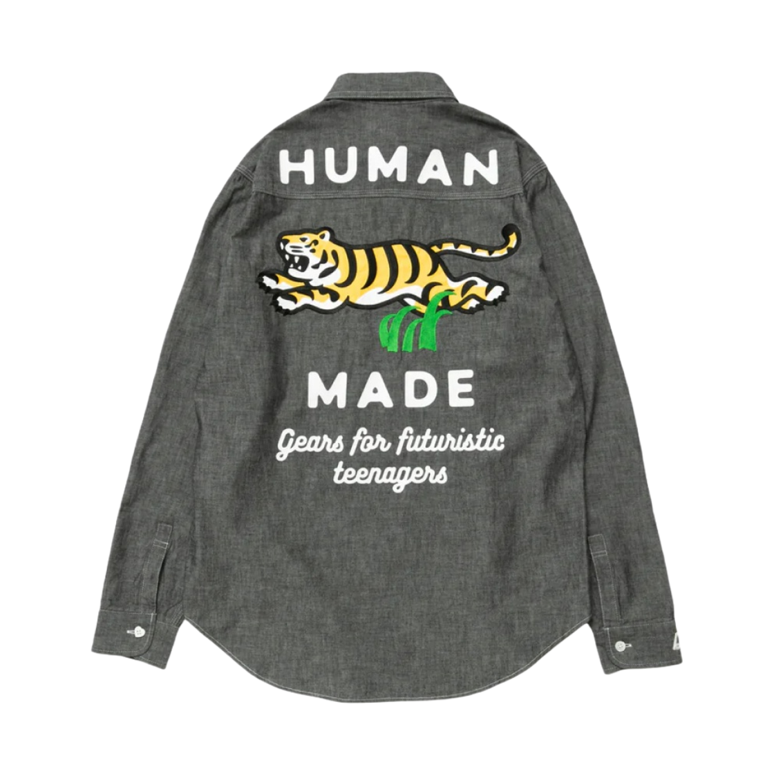 휴먼 메이드 샴브레이 셔츠 블랙(Human Made Chambray Shirt Black) - 2