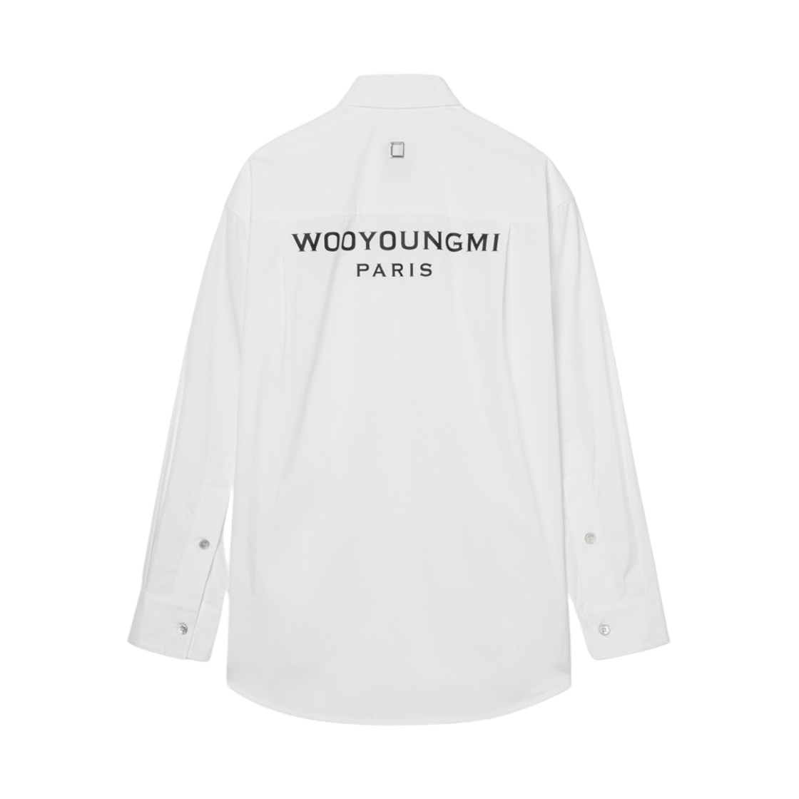 (W) 우영미 코튼 백로고 셔츠 화이트 - 23FW((W) Wooyoungmi Cotton Back Logo Shirt White - 23FW) - 1