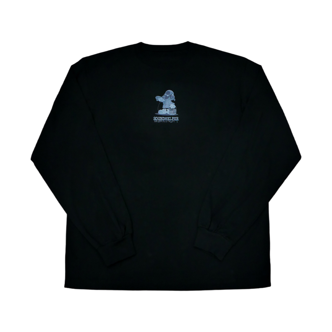 베이스크림 스크리밍 롱슬리브 티셔츠 블랙(Basecream Screaming Longsleeve Tee Black)