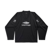 Balenciaga Skiwear 3B Sports Icon Ski Long Sleeve T-Shirt Large Fit Black