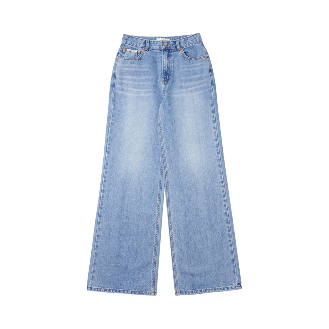 반원 아틀리에 P3237 워시드 와이드 데님 팬츠 라이트 블루