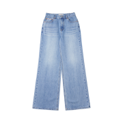 Vanone Atelier P3237 Washed Wide Denim Pants Light Blue