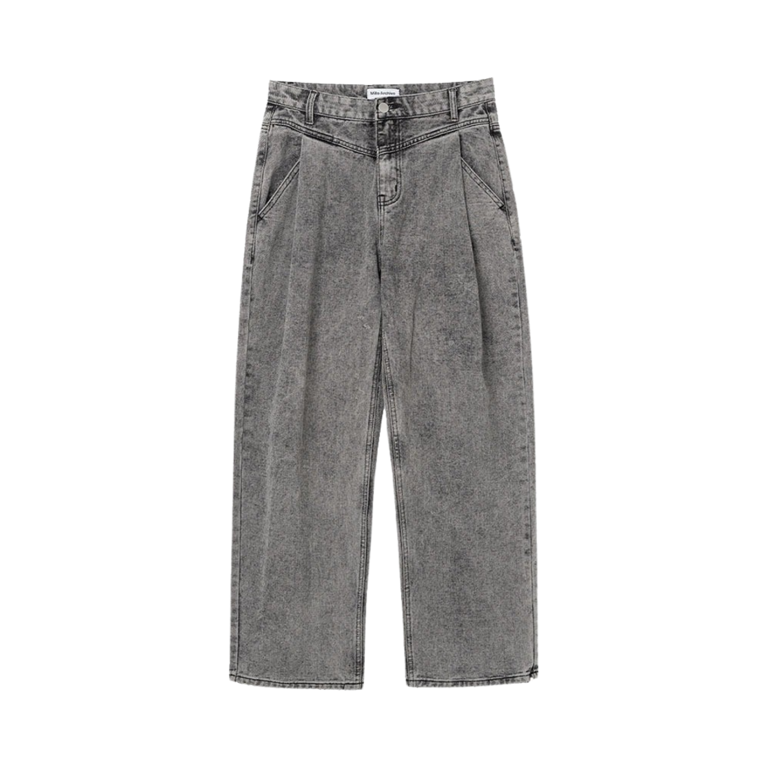 밀로 아카이브 딥 플리츠 데님 팬츠 스톤 그레이(Millo Archive Deep Pleats Denim Pants Stone Gray) - 1