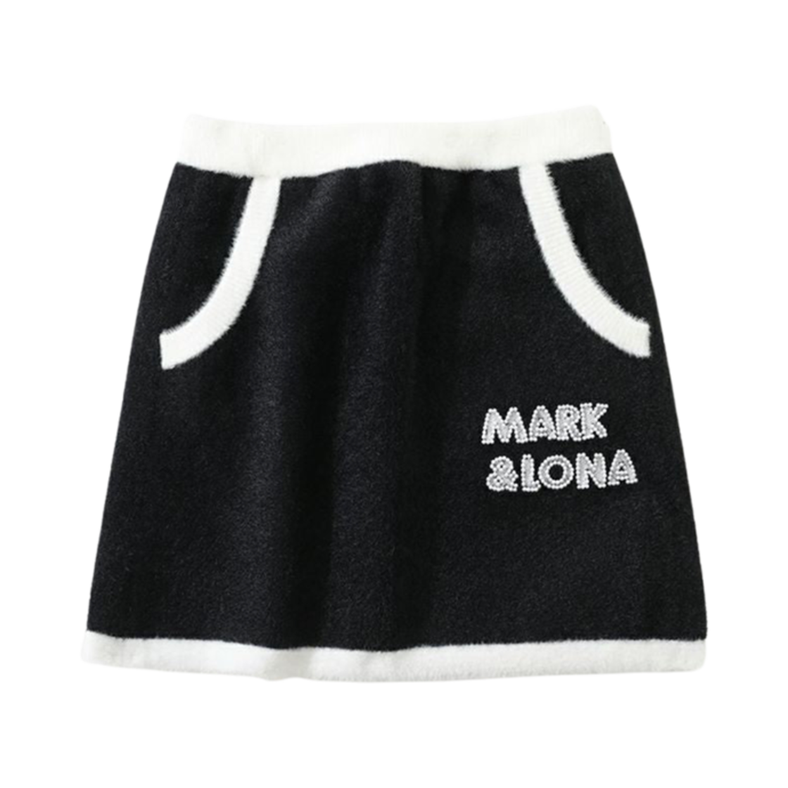 (W) 마크 앤 로나 오르소르 슈프림 니트 스커트 블랙((W) Mark & Lona Orthor Supreme Knit Skirt Black)