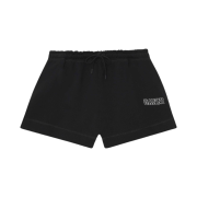(W) Ganni Drawstring Shorts Black