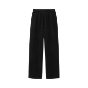 TNGT Wide Pintuck Sweat Pants Black