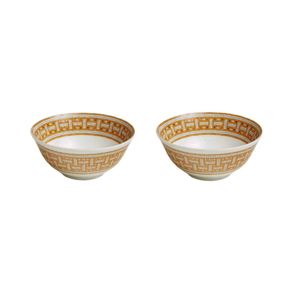 에르메스 모자이크 오 24 라이스 보울 골드 (2개입)(Hermes Mosaique Au 24 Rice Bowl Gold (2 Plates)) - 1