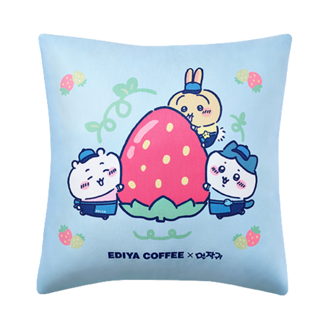이디야 x 먼작귀 하치와레 쿠션 스카이 블루(Ediya x Chiikawa Hachiware Cushion Sky blue) - 2