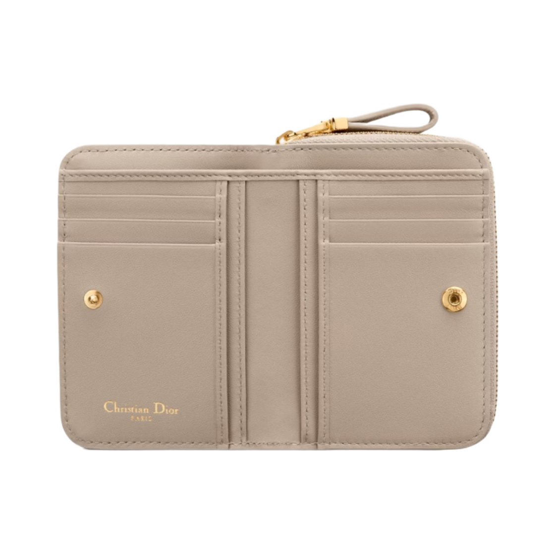 디올 카로 컴팩트 지퍼 지갑 서플 까나쥬 카프스킨 샌드(Dior Caro Compact Zipped Wallet Supple Cannage Calfskin Sand) - 2