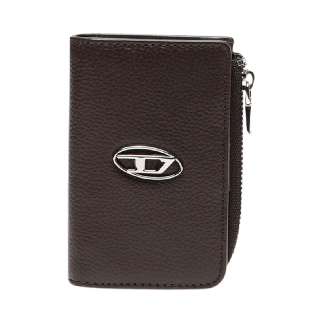 X09016P0685-T2184 Diesel L-Zip Leather Key Case Brown