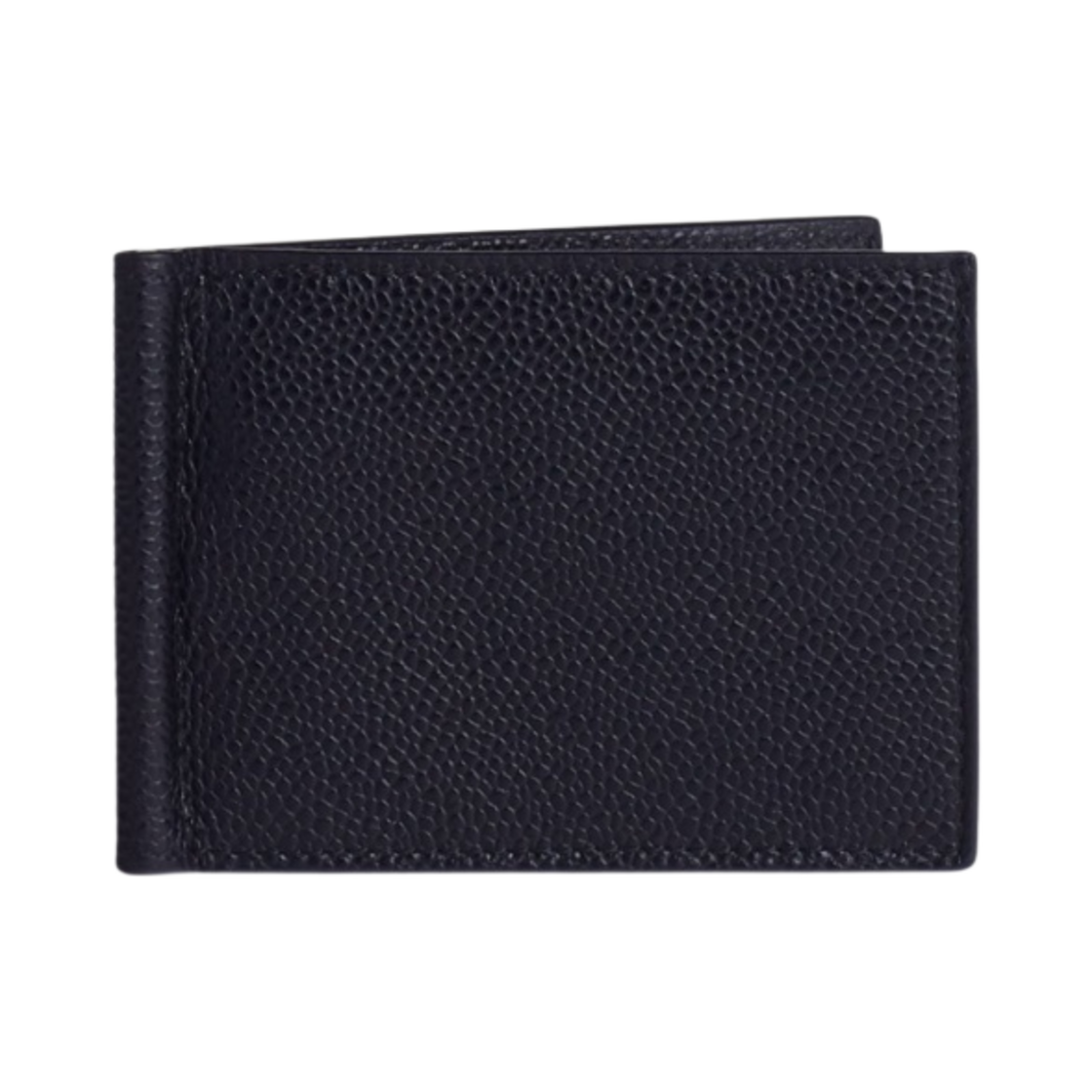 MAW025L-00198-001 Thom Browne Pebble Grain Money Clip Wallet Black