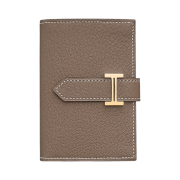 Hermes Bearn Mini Wallet Mysore Goatskin & Gold Etoupe