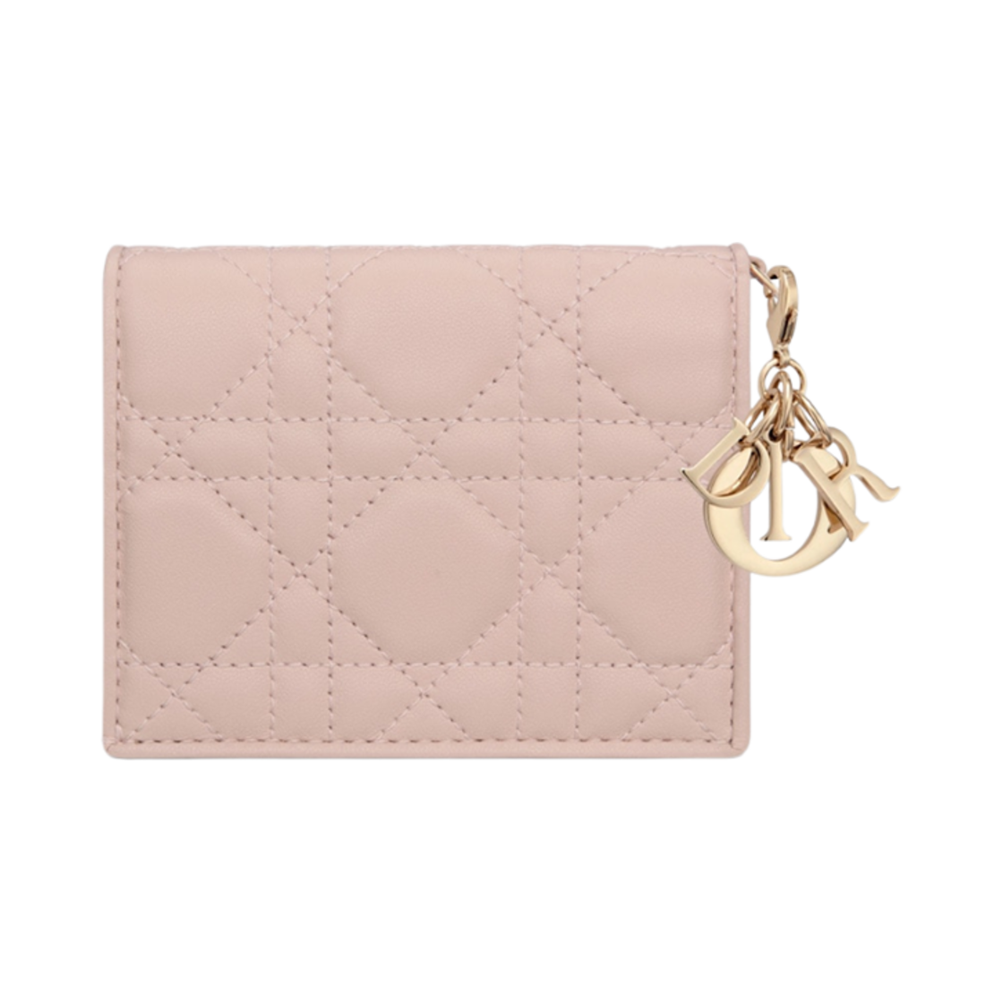 S0178ONMJ-M973 Dior Mini Lady Gardenia Wallet Powder Pink - #4