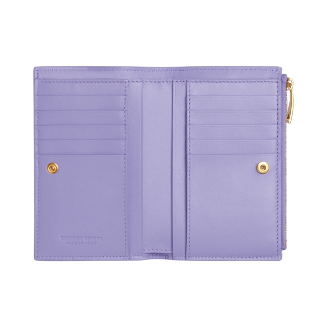 보테가 베네타 미디움 지퍼 반지갑 위스테리아(Bottega Veneta Medium Bi-Fold Zip Wallet Wisteria) - 2