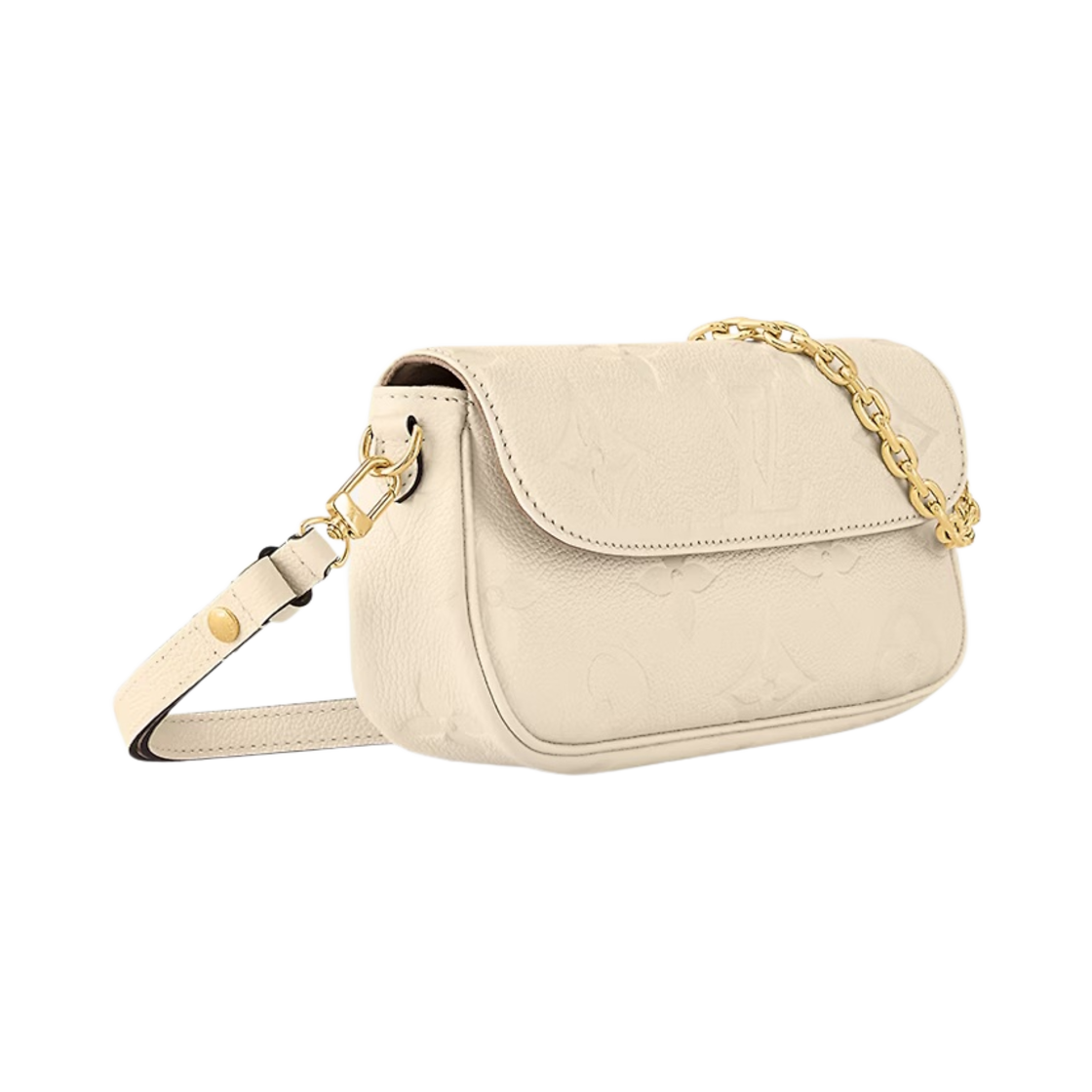 루이비통 아이비 체인 지갑 모노그램 앙프렝뜨 크림(Louis Vuitton Ivy Wallet On Chain Monogram Empreinte Cream) - 4
