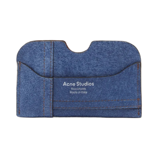 Acne Studios Elmas Card Holder Denim Blue