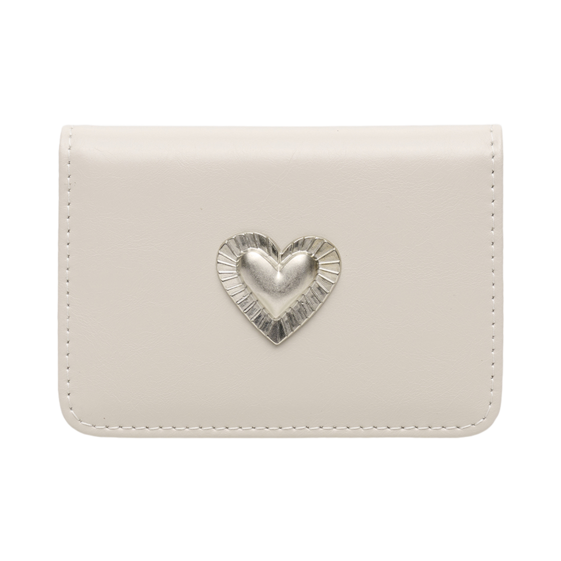 L08E4170495 Le Masque Pie Heart Photo Slot Card Card Wallet Warmgray
