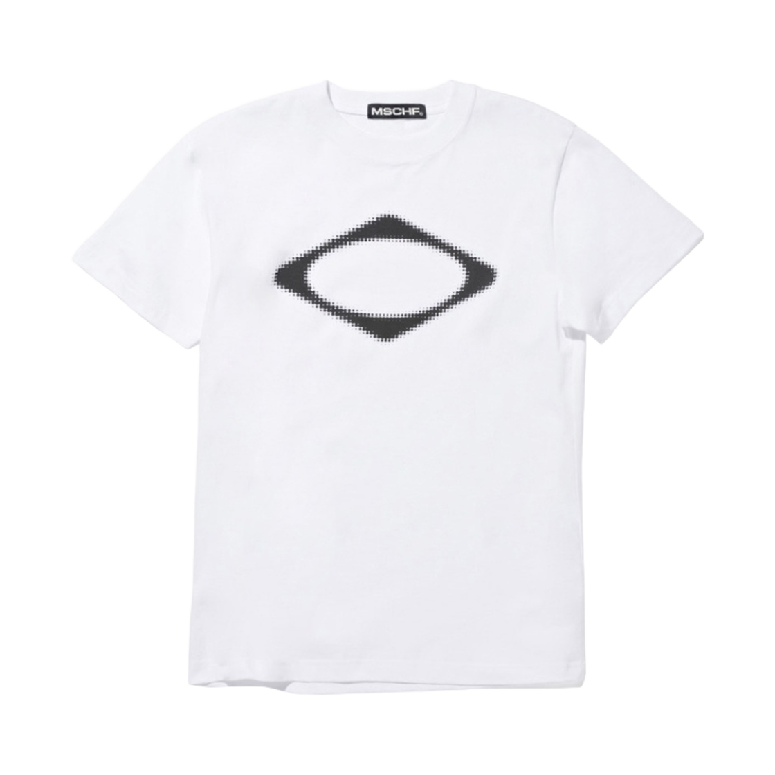 (W) 미스치프 롬버스 블러 티셔츠 베이직 화이트((W) Mischief Rhombus Blur T-Shirt Basic White)